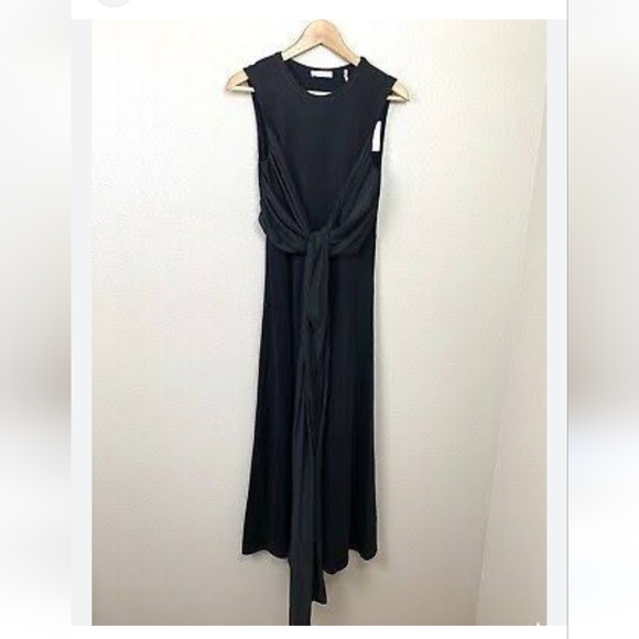 NWOT Sandro Paris Trudy stretch knit with sash maxi dress - Picture 8 of 8